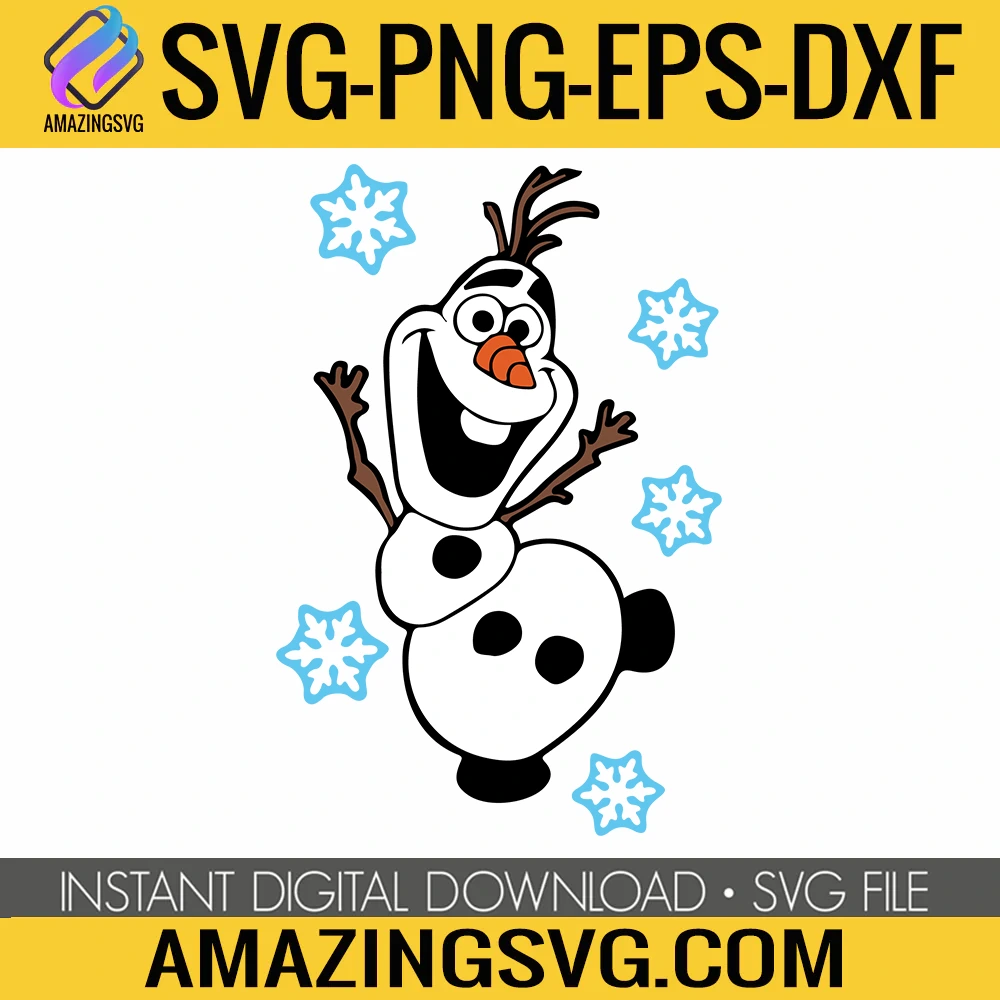 Olaf SVG, christmas SVG, layered SVG