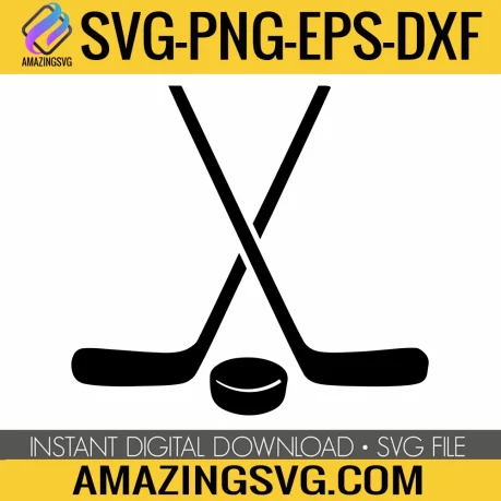 Hockey Sticks SVG, Sport SVG, Puck SVG