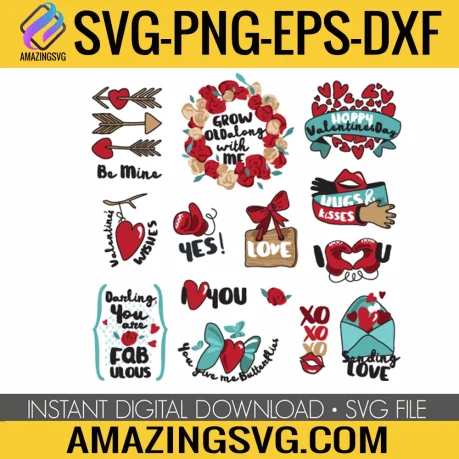 Valentine Sticker Bundle 1 SVG