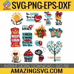 Valentine Sticker Bundle 4 SVG