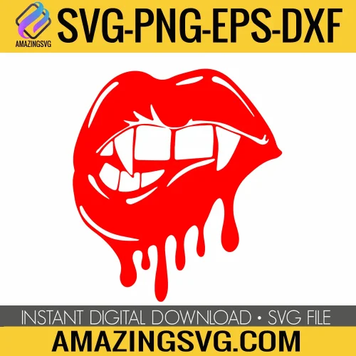 Vampire Lips SVG, Halloween SVG, Vampire SVG, Spooky SVG