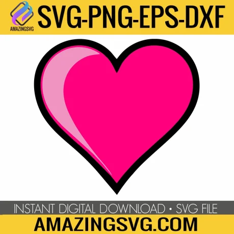 Pink Heart SVG, Pink Heart Gifts, Gift For Couples SVG